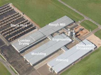 O'Hair shutters east plant aerial photo